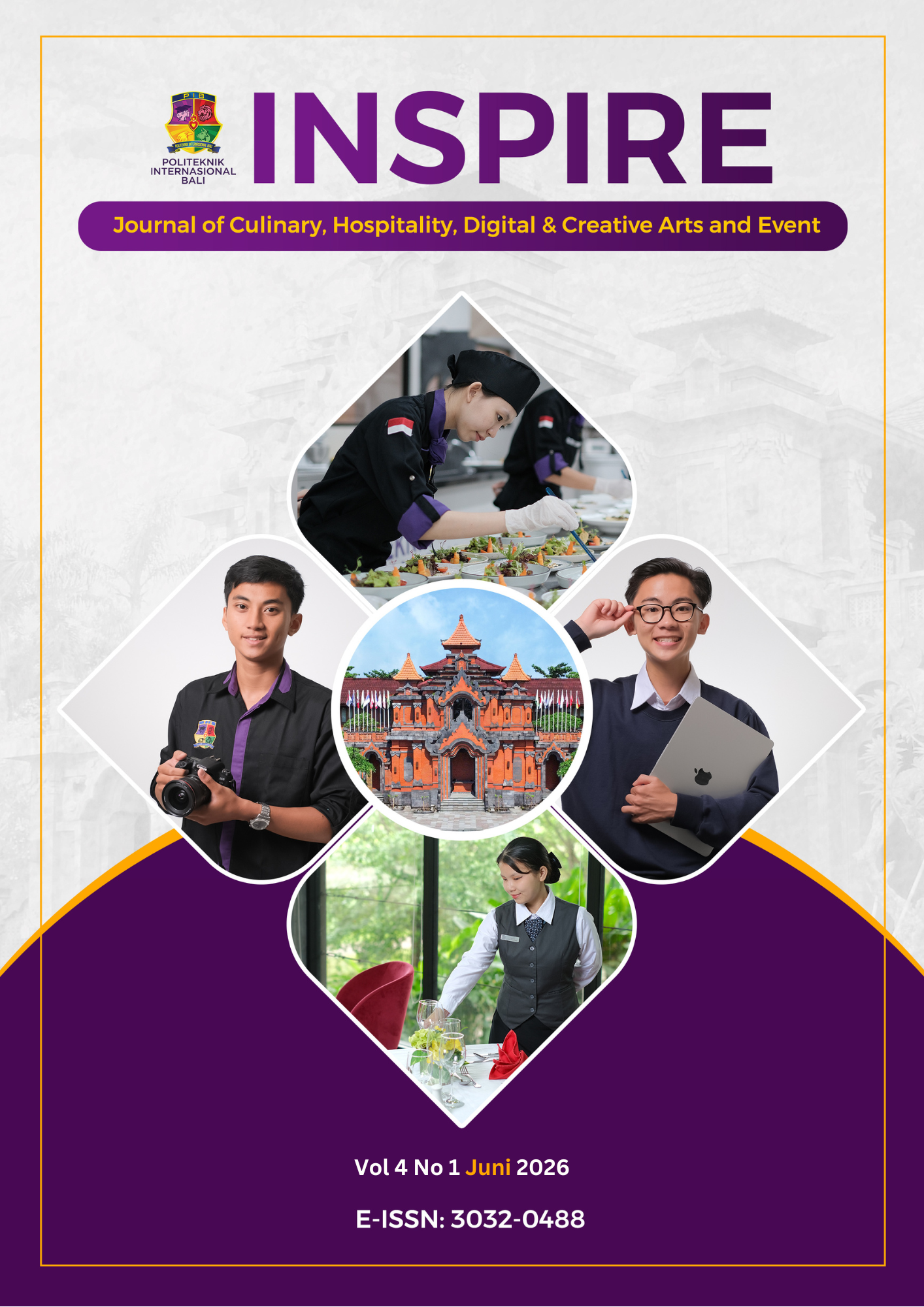 					View Vol. 4 No. 1 (2026): INSPIRE : Journal of Culinary, Hospitality, Digital & Creative Arts and Event
				